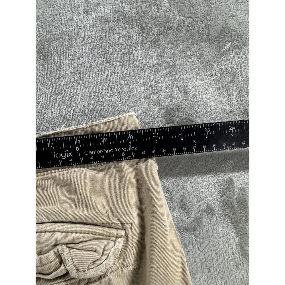 Polo Jeans Company Cargo Shorts Mens 40 Beige Canvas Relaxed Miltary Surplus‎
